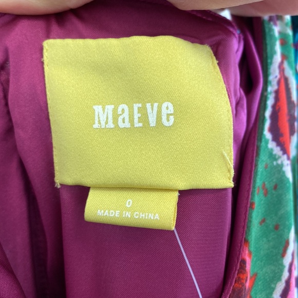 NWT Anthropologie Maeve Tarana Dress Ikat Maxi Size 0 - Picture 7 of 9